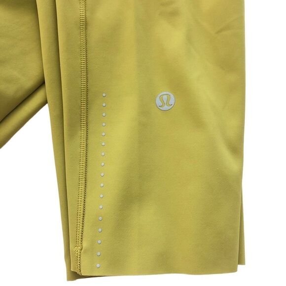 Lululemon Fast and Free Crop II 19" Nulux Golden Lime - Picture 12 of 14
